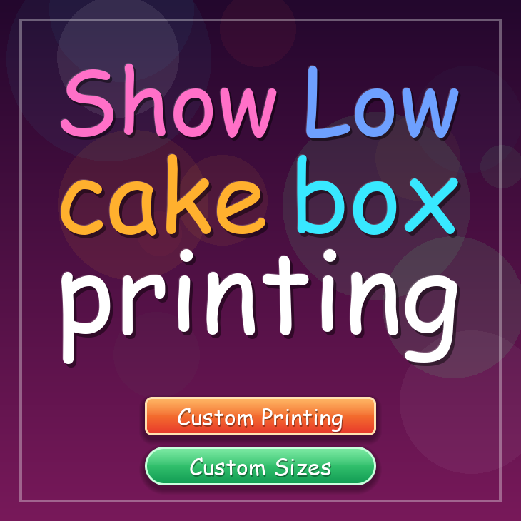 Show Low cake box printing