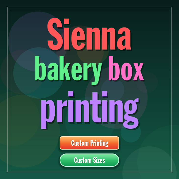 Sienna bakery box printing