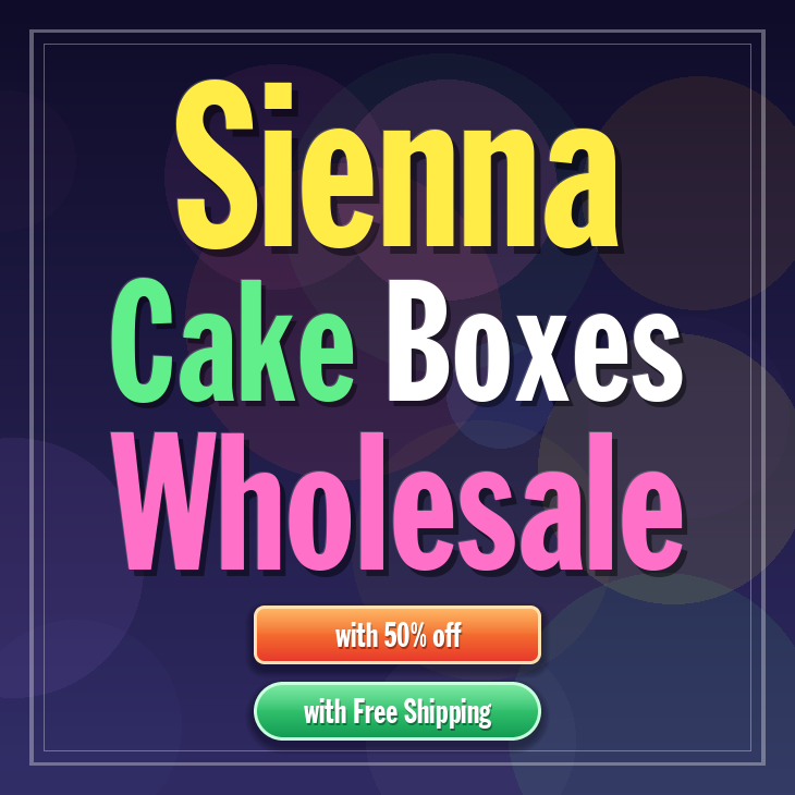 Sienna cake boxes