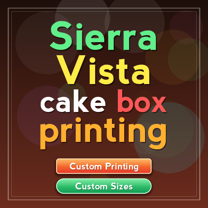 Sierra Vista cake box printing