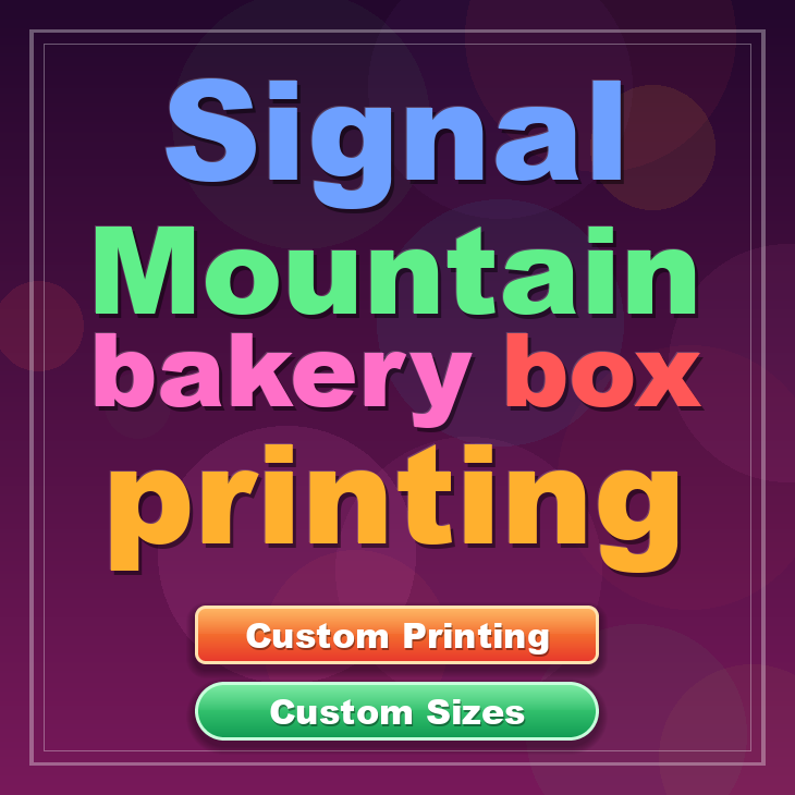 Signal Mountain bakery box printing