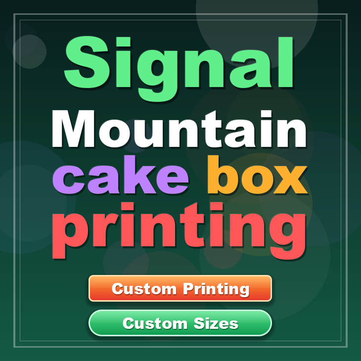 Signal Mountain cake box printing