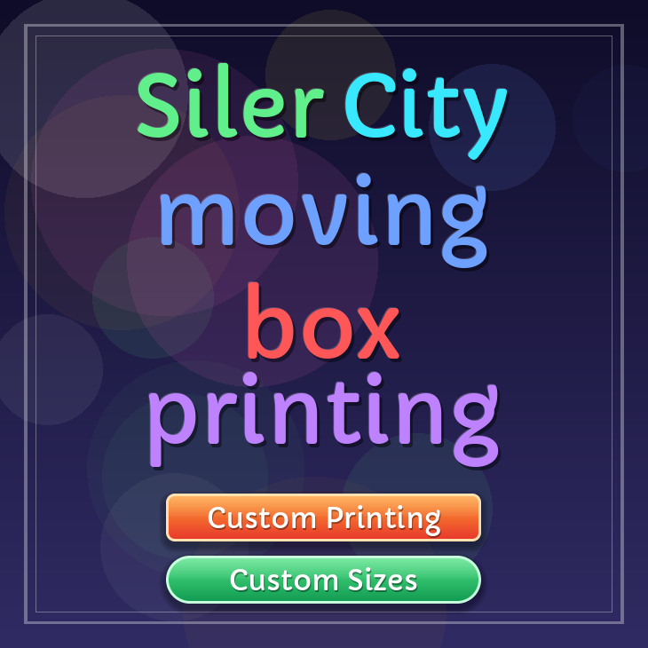 Siler City moving box printing