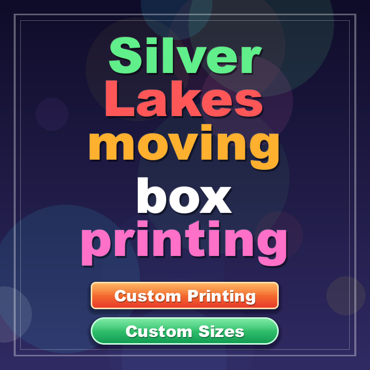 Silver Lakes moving box printing