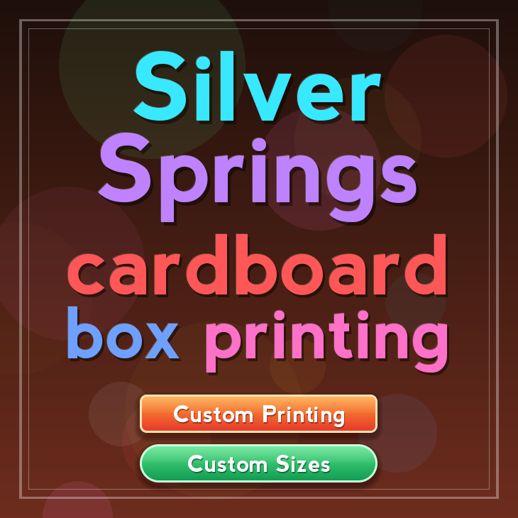 Silver Springs cardboard box printing