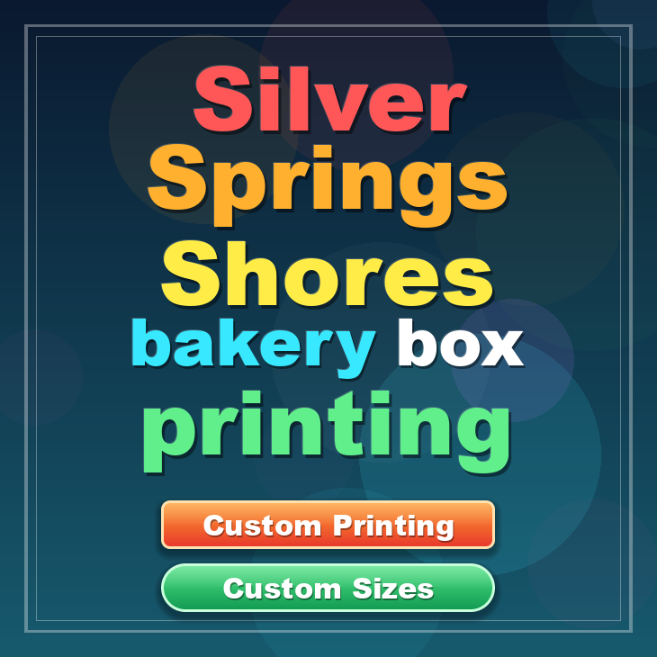 Silver Springs Shores bakery box printing