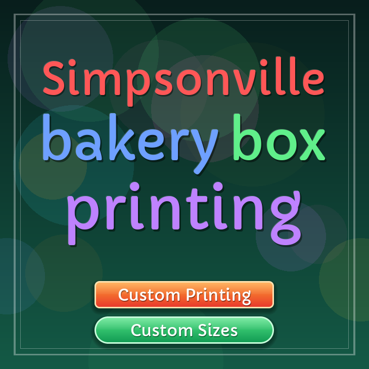 Simpsonville bakery box printing