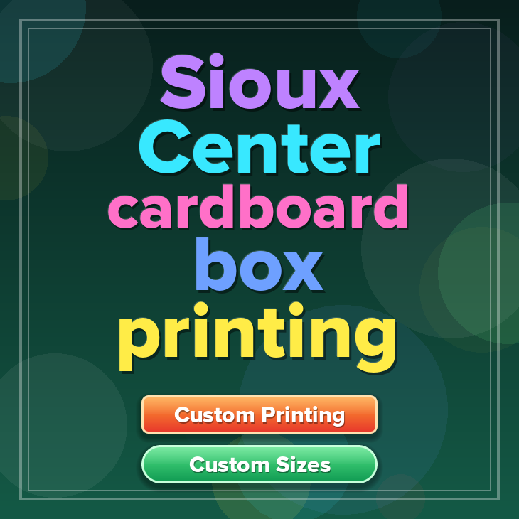 Sioux Center cardboard box printing