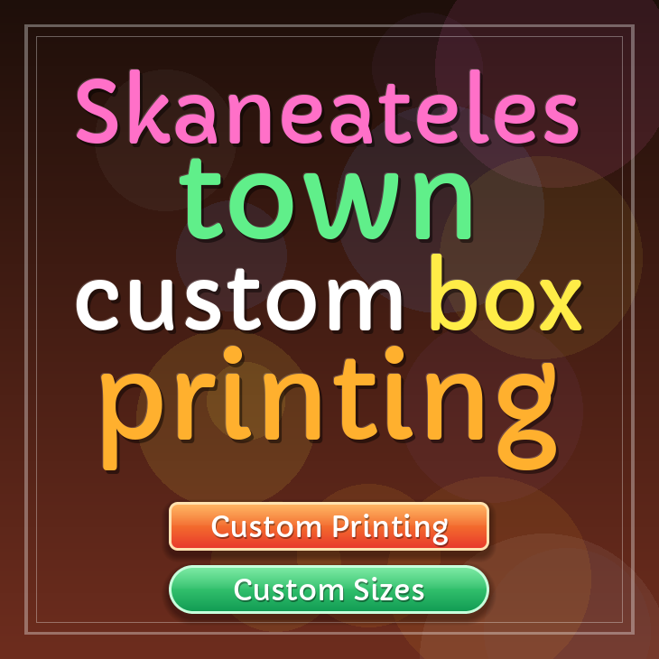 Skaneateles town custom box printing