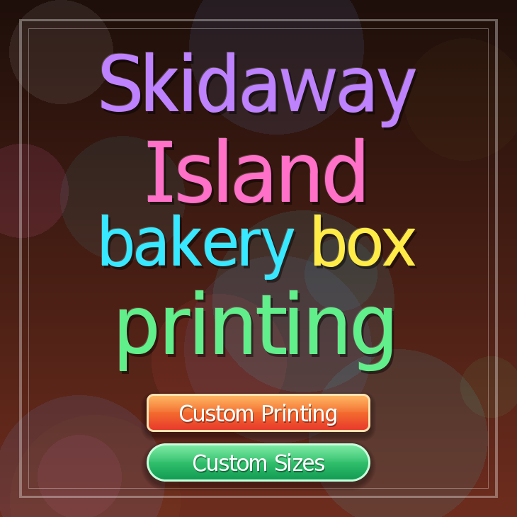 Skidaway Island bakery box printing
