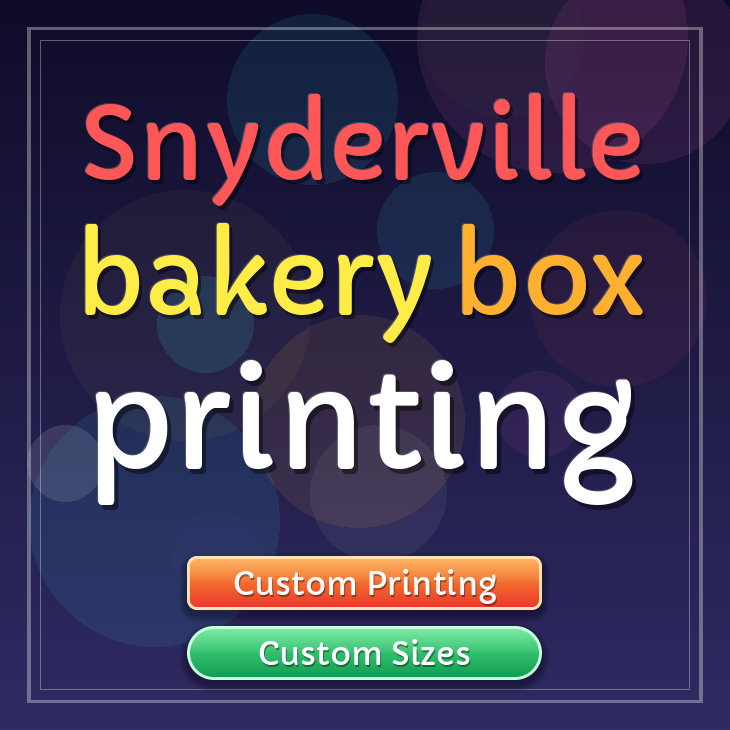 Snyderville bakery box printing