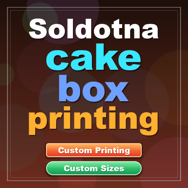 Soldotna cake box printing