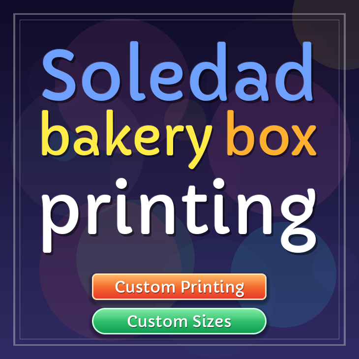 Soledad bakery box printing