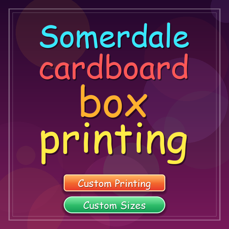 Somerdale cardboard box printing