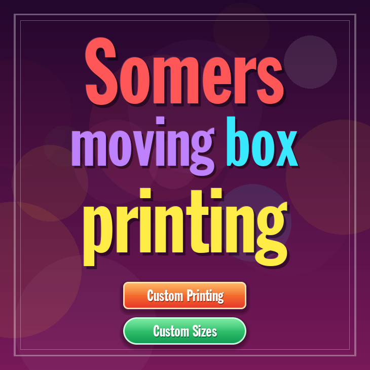 Somers moving box printing