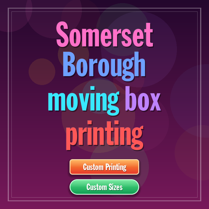 Somerset Borough moving box printing