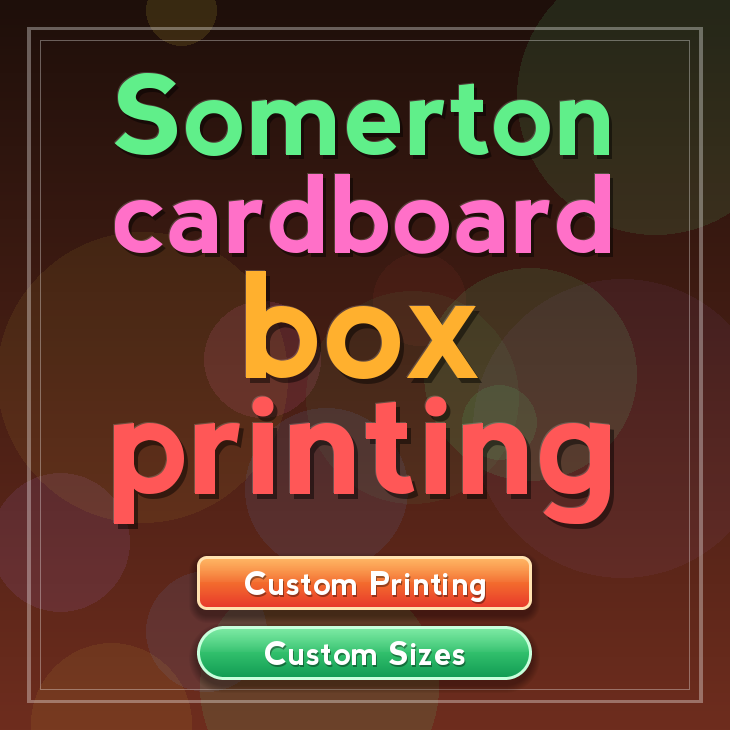 Somerton cardboard box printing