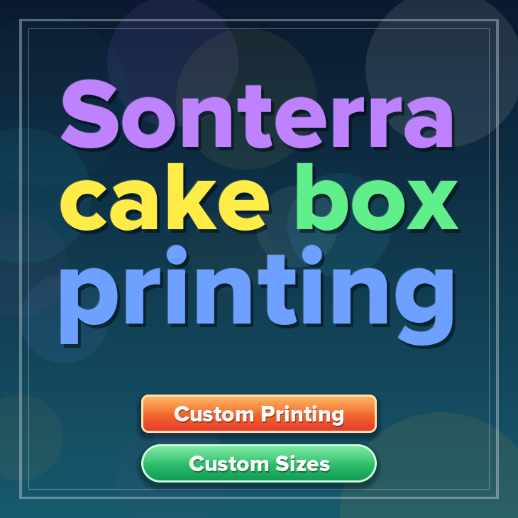 Sonterra cake box printing