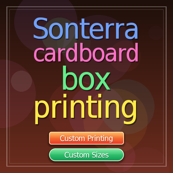 Sonterra cardboard box printing