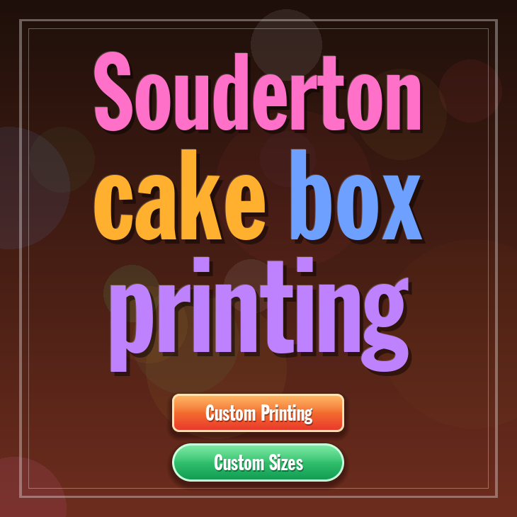 Souderton cake box printing
