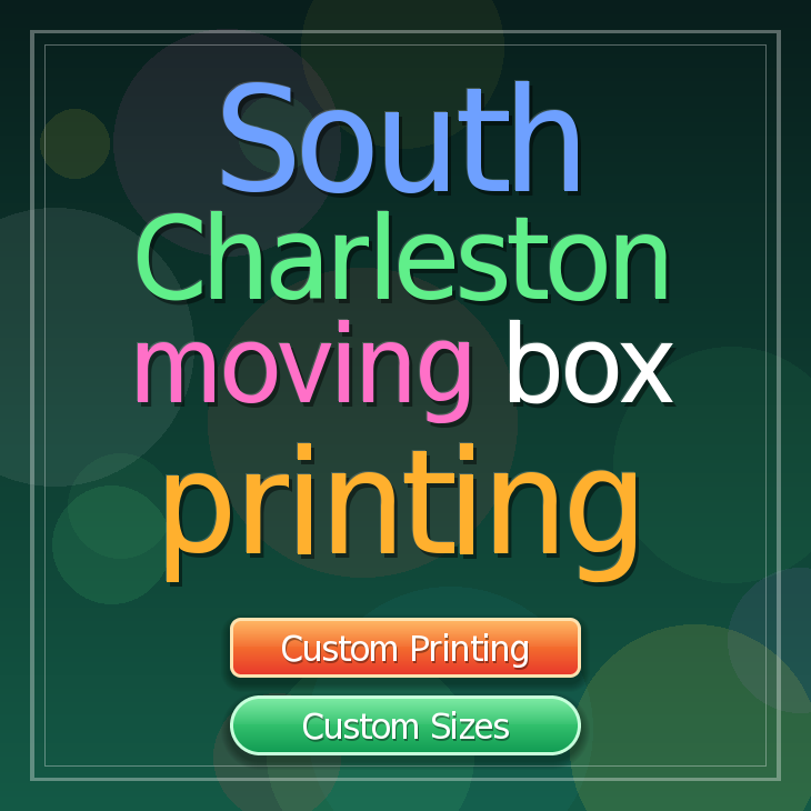 South Charleston moving box printing
