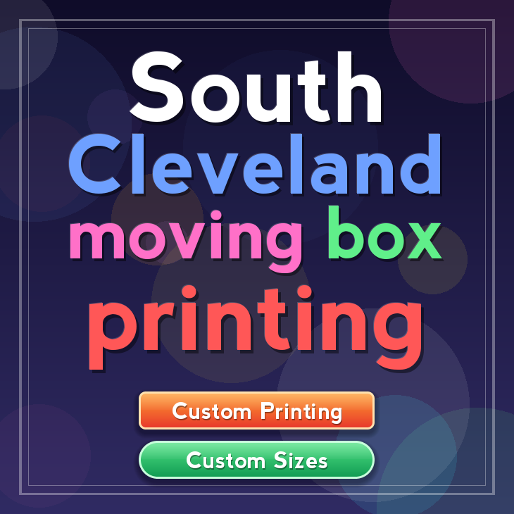 South Cleveland moving box printing