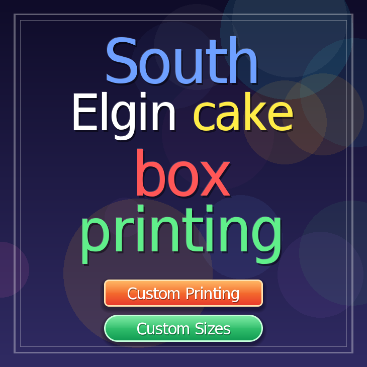 South Elgin cake box printing