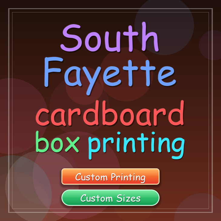 South Fayette cardboard box printing