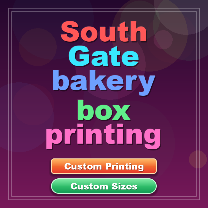 South Gate bakery box printing
