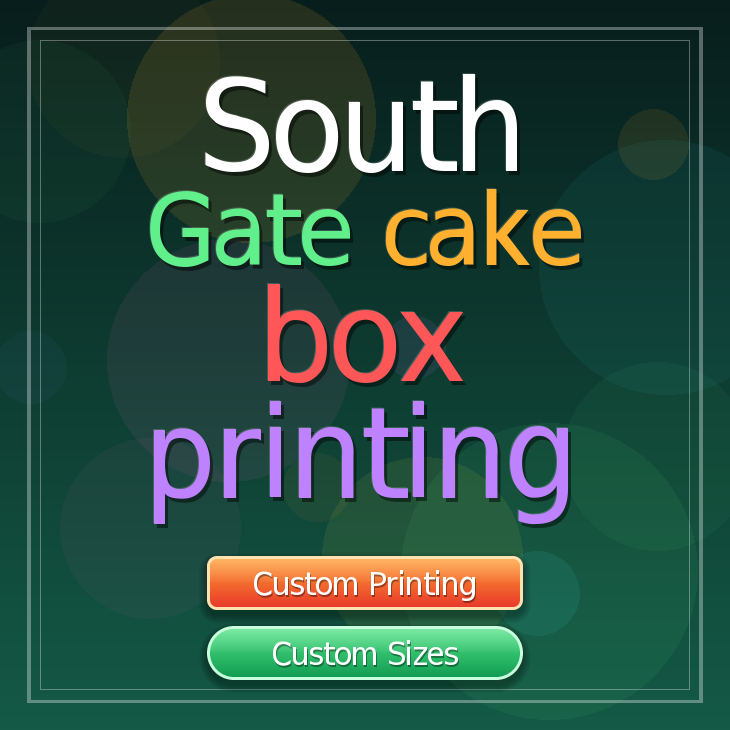South Gate cake box printing