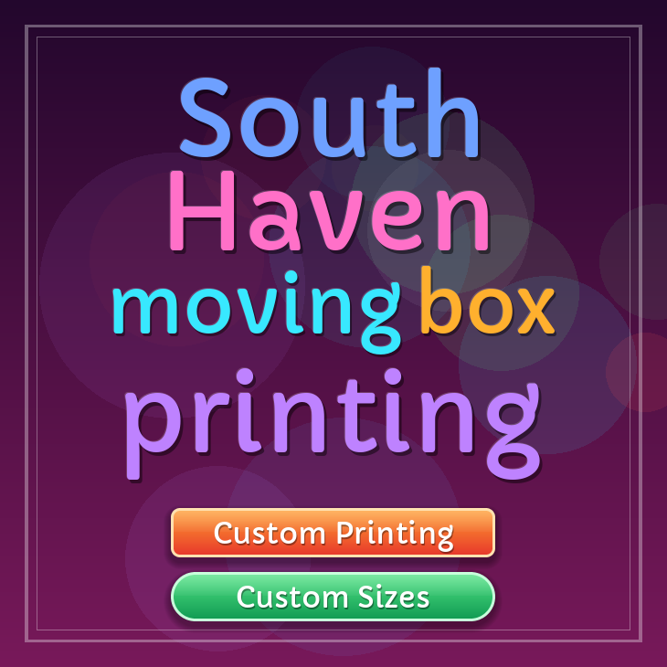 South Haven moving box printing