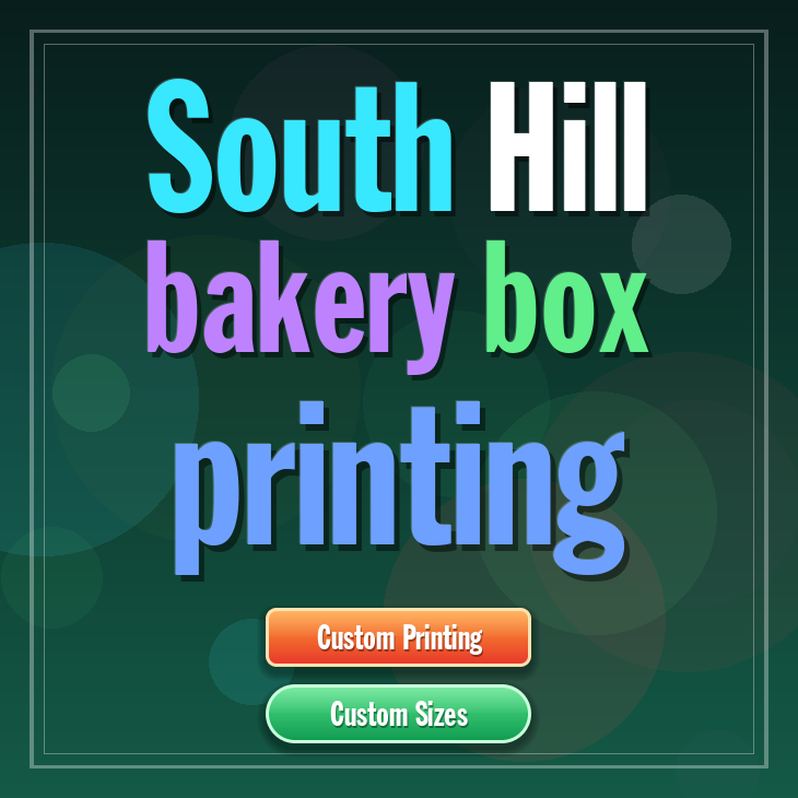 South Hill bakery box printing
