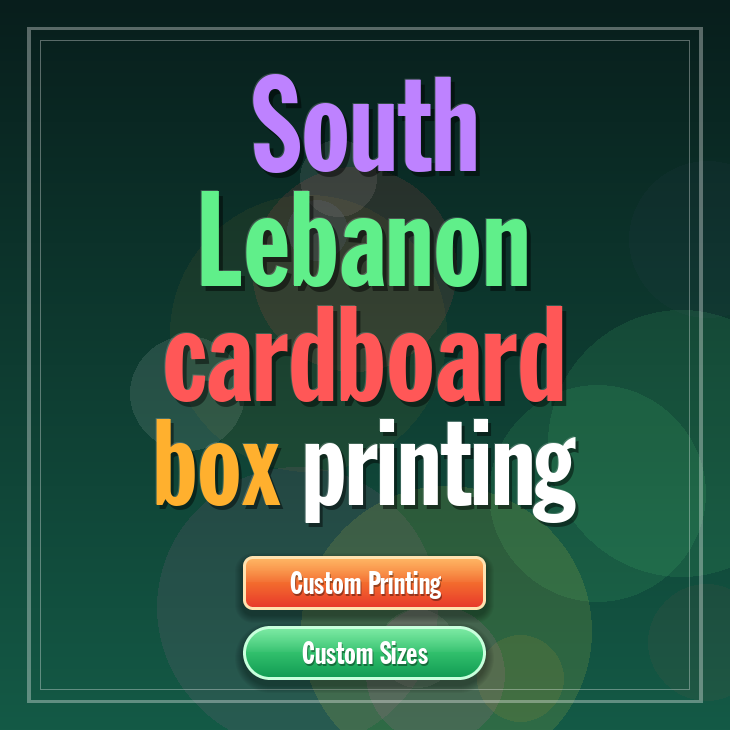 South Lebanon cardboard box printing