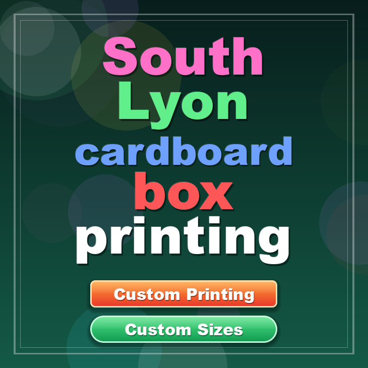 South Lyon cardboard box printing
