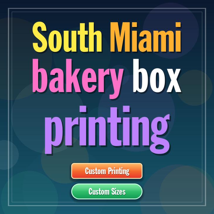 South Miami bakery box printing