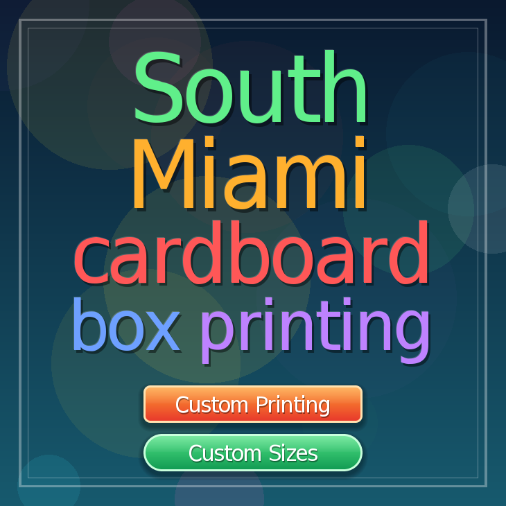 South Miami cardboard box printing