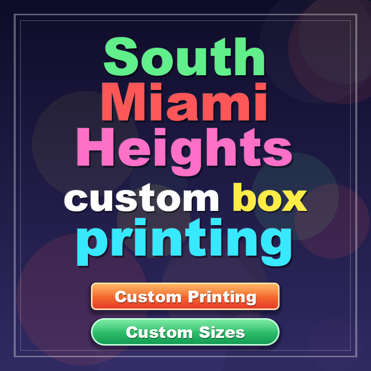 South Miami Heights custom box printing