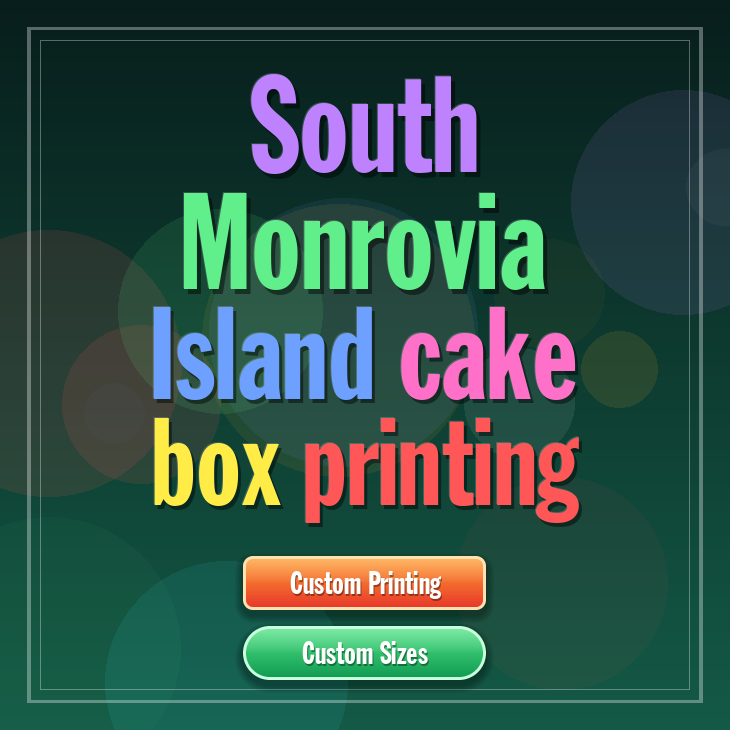 South Monrovia Island cake box printing