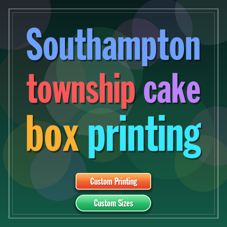 Southampton Township cake box printing