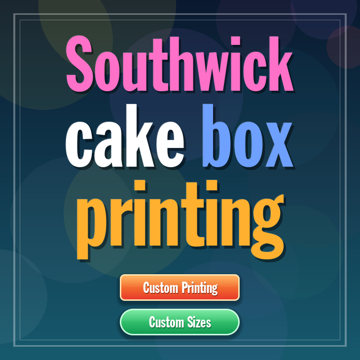 Southwick cake box printing