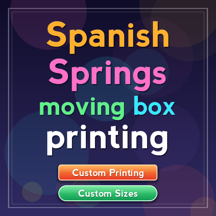 Spanish Springs moving box printing