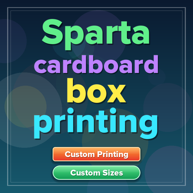 Sparta cardboard box printing