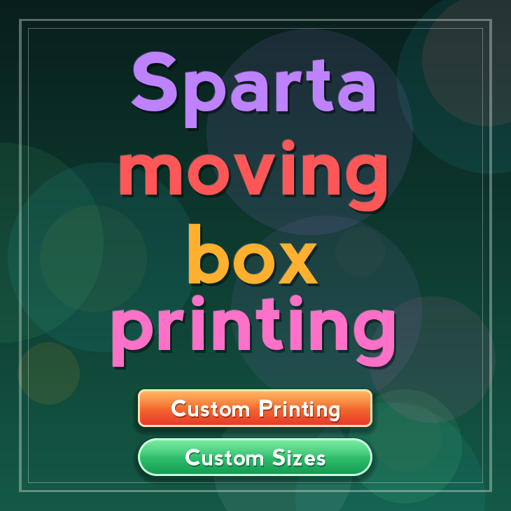 Sparta moving box printing