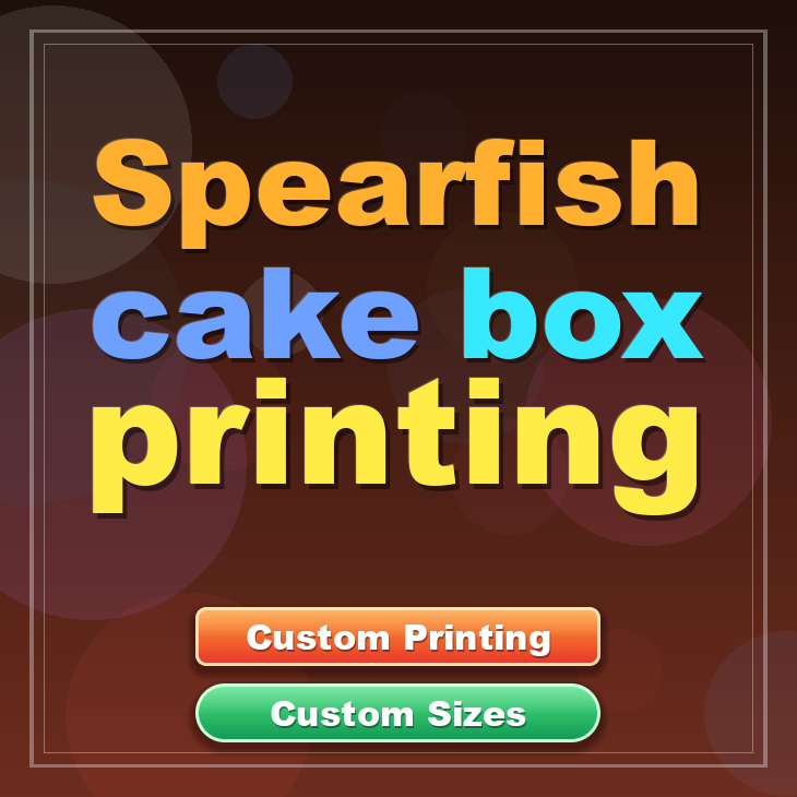 Spearfish cake box printing