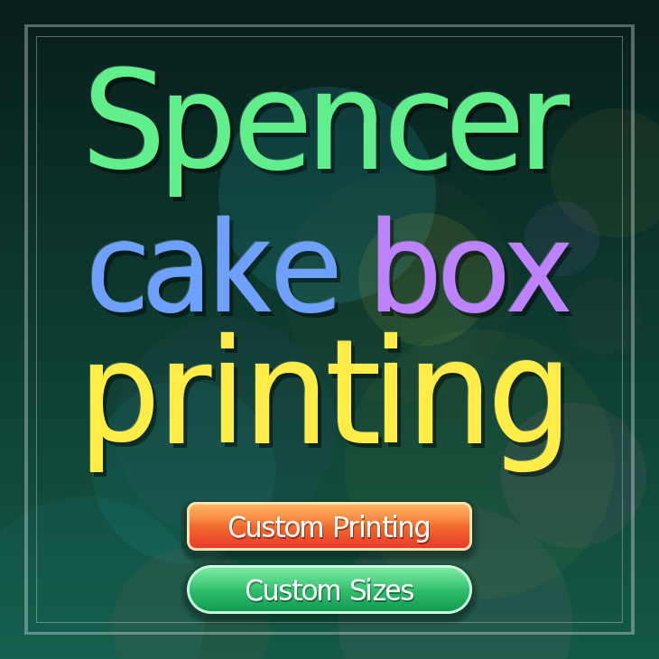 Spencer cake box printing