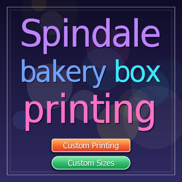 Spindale bakery box printing