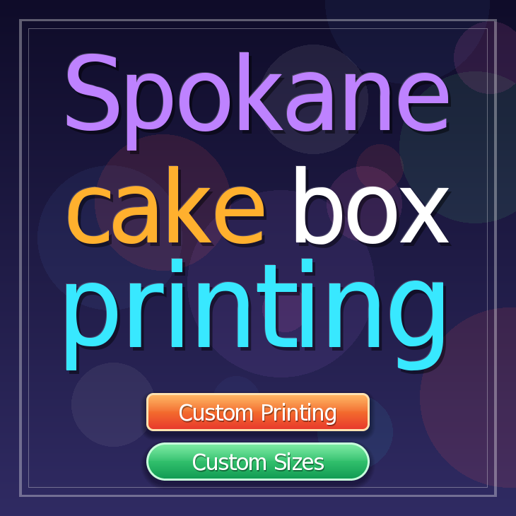 Spokane cake box printing