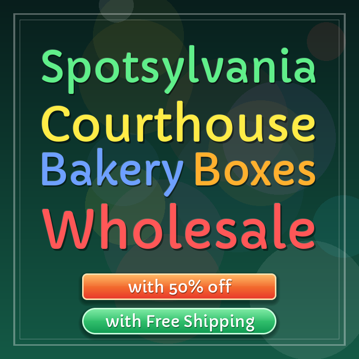 Spotsylvania Courthouse bakery boxes