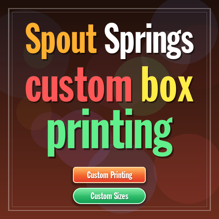 Spout Springs custom box printing