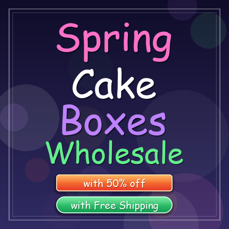 Spring cake boxes